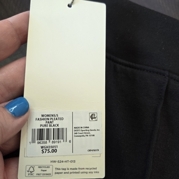 Walter Hagen Clubhouse Women's Fashion Pleated Pants Black Small New Golf Lady - Picture 5 of 14